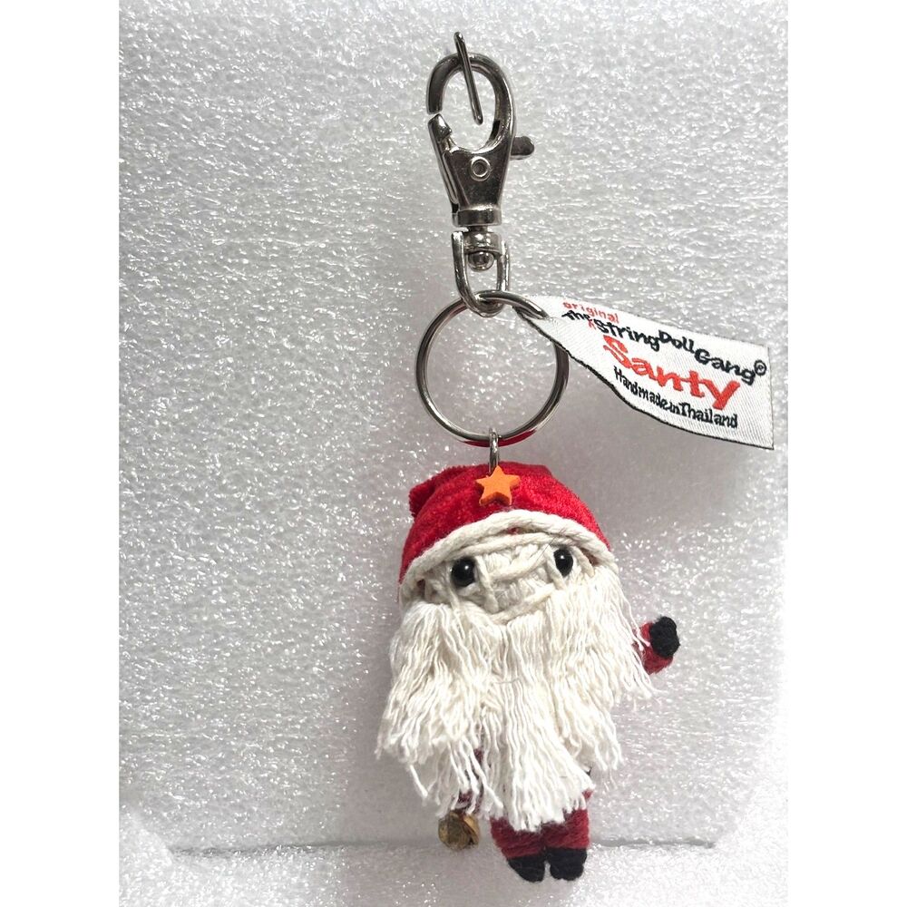 VHTF Rare Kamibashi Santy String Doll Gang Keychain Handmade Thailand Fair Trade
